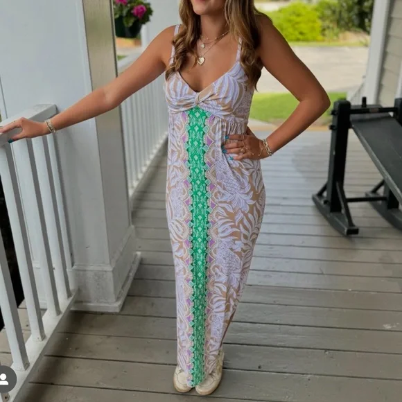 {Lilly Pulitzer} Brand New Floralie Maxi Dress